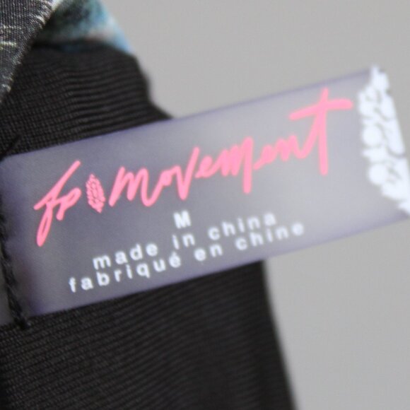 Free People Black Multicolor The Way Home Printed Shell Running Shorts Medium - Picture 3 of 9